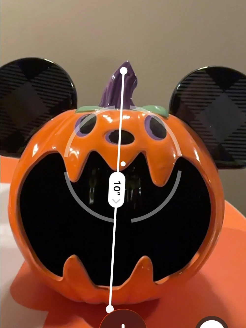 Mickey Mouse Ear Pumpkin Candy Bowl Halloween home decor fall